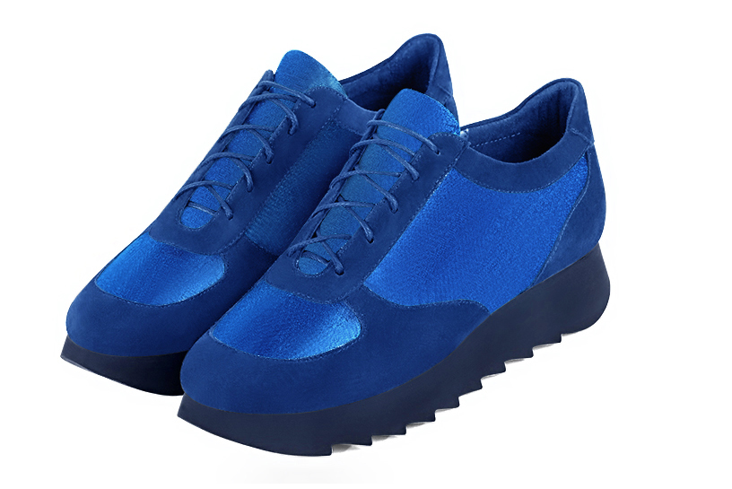 Electric blue dress sneakers for women - Florence KOOIJMAN